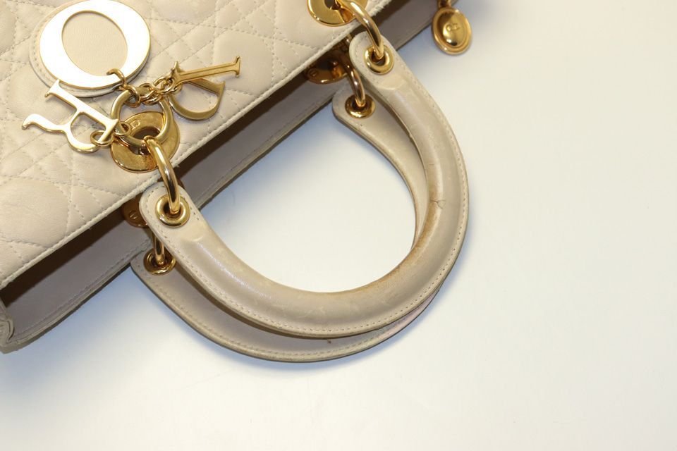 Dior Lady Cannage Leather Handbag