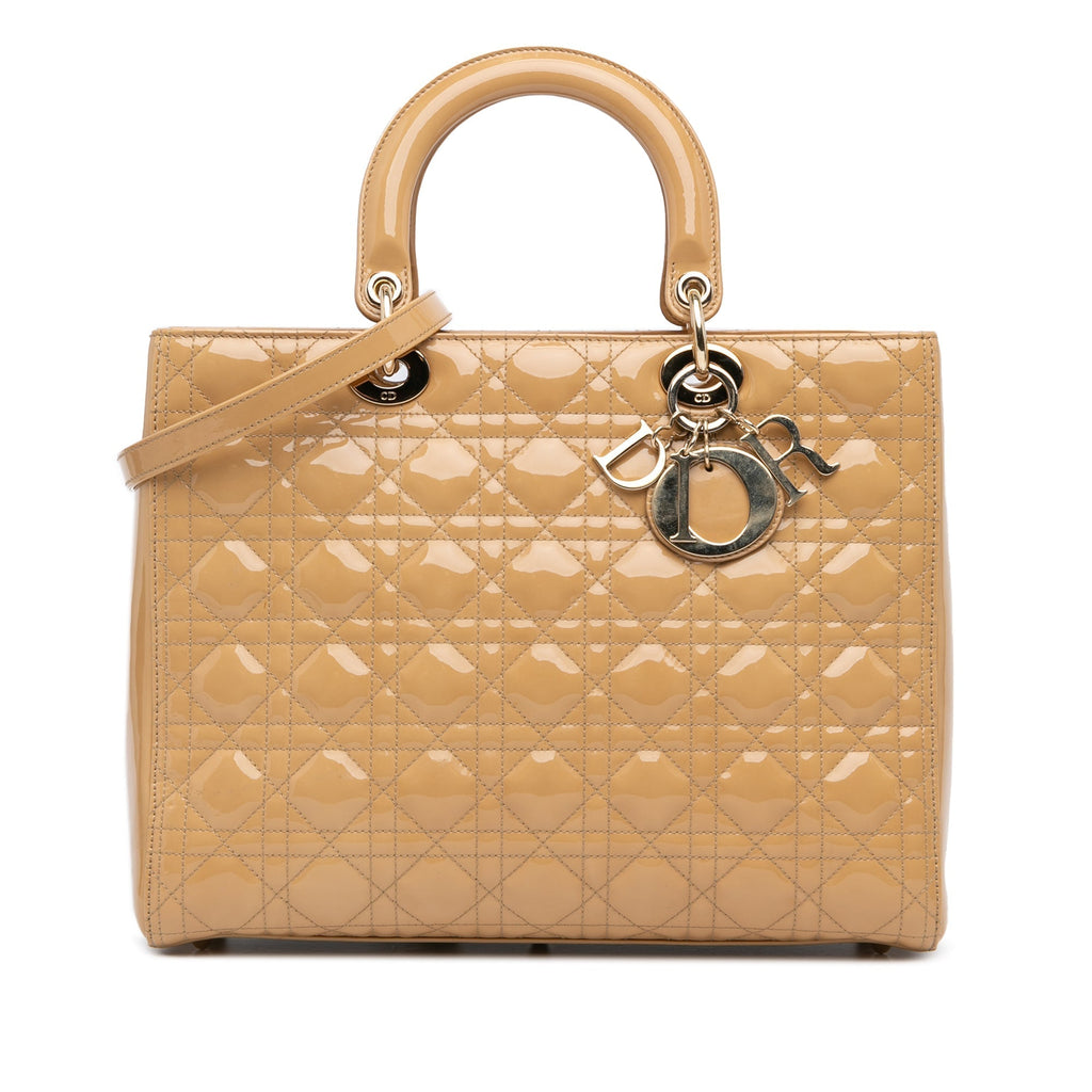 Dior Lady Dior Cannage Brown Handbag
