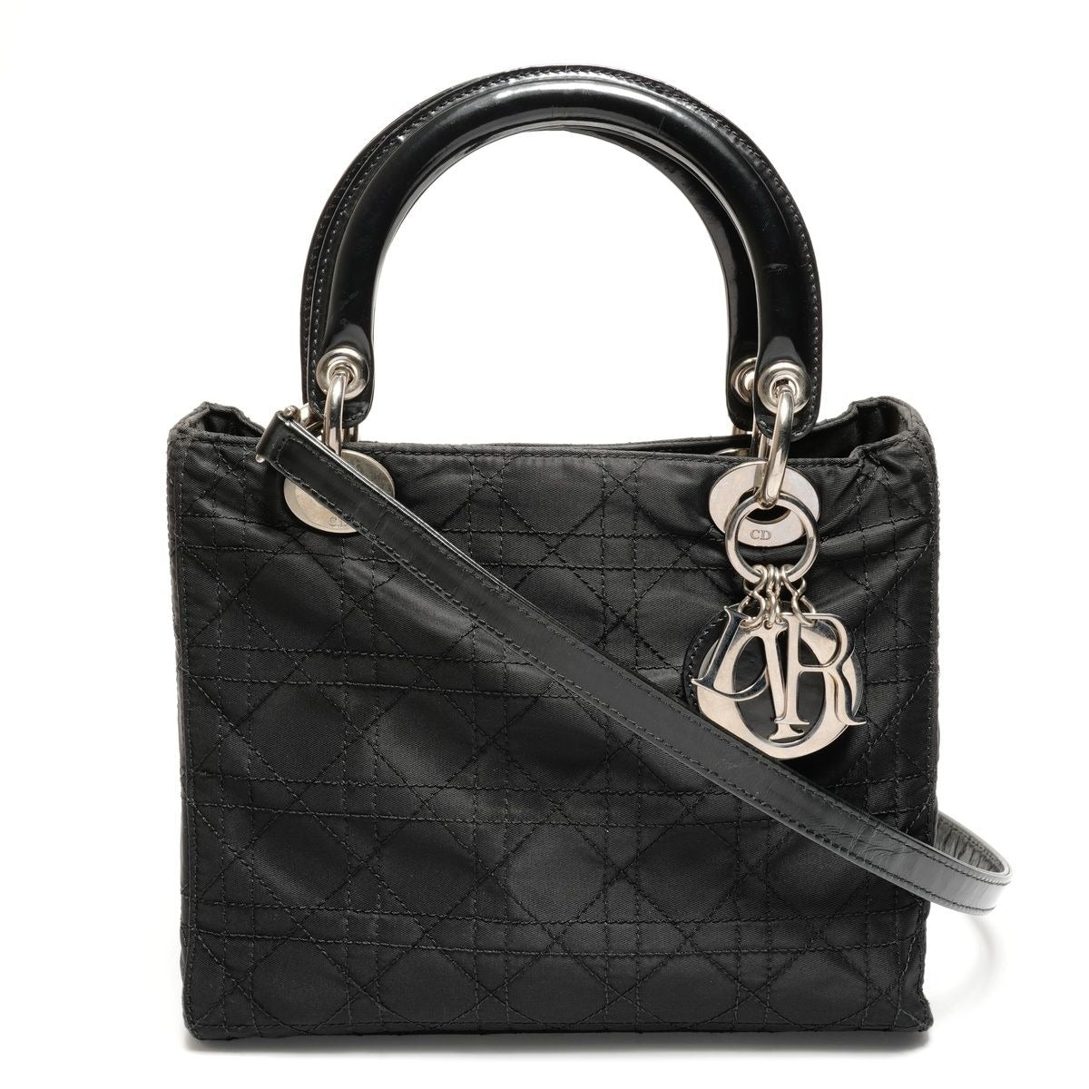 Dior Handbag Cannage Nylon 2-Way