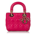 Dior Cannage Dior Lambskin Leather Satchel (SHG-32440)