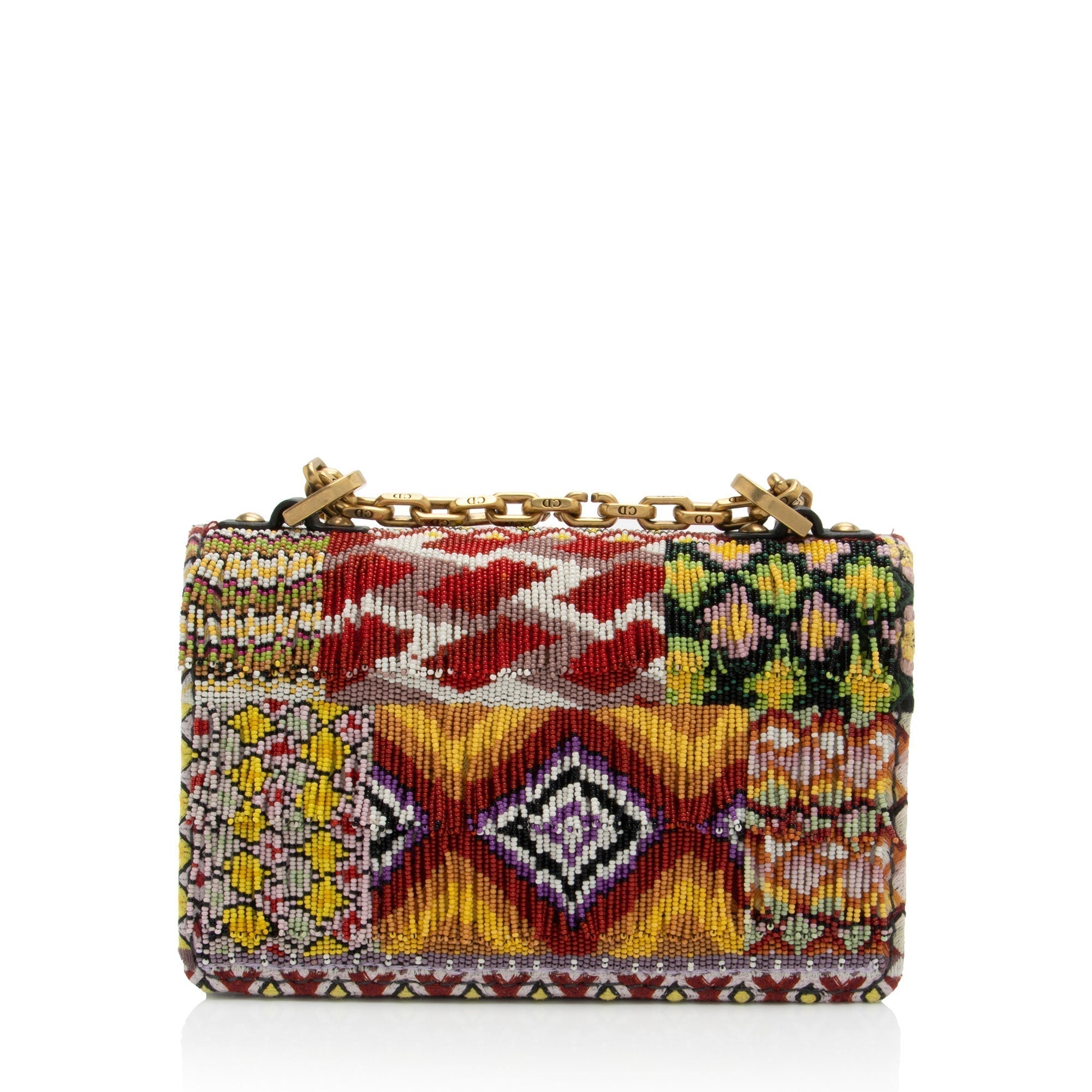 Dior Leather Beaded J'adior Flap Bag (SHF-bgcNXp)
