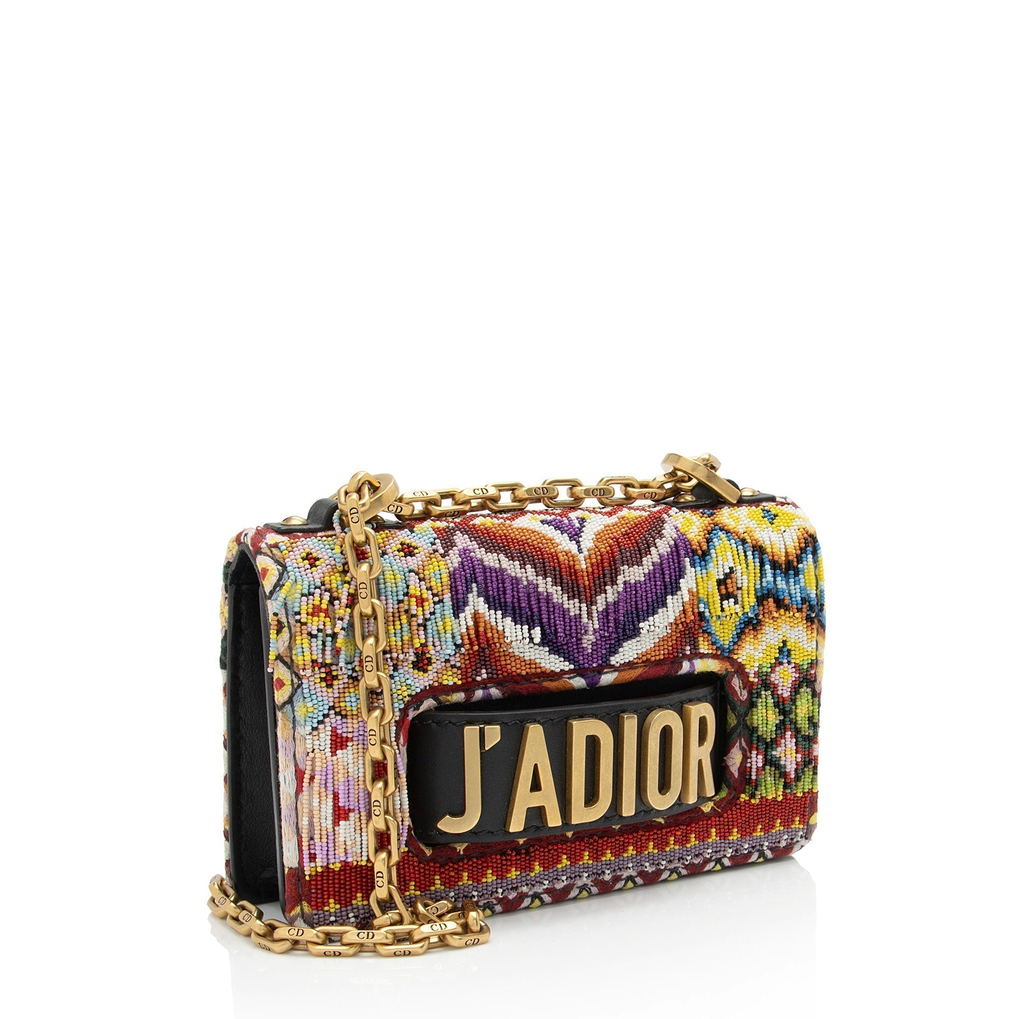 Dior Leather Beaded J'adior Flap Bag (SHF-bgcNXp)