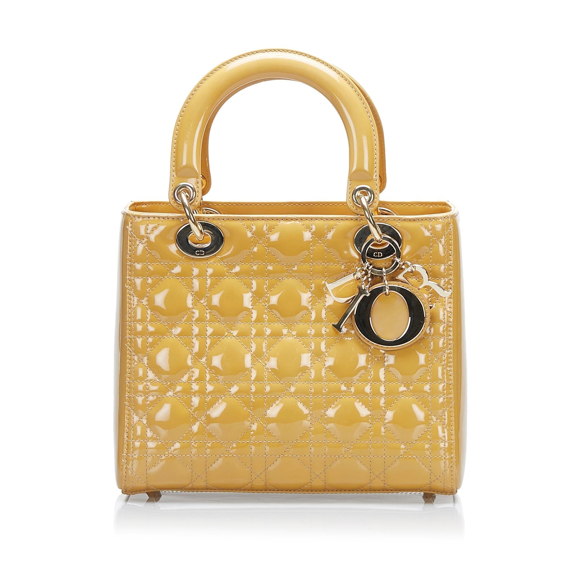 Dior Lady Dior Leather Mini Handbag