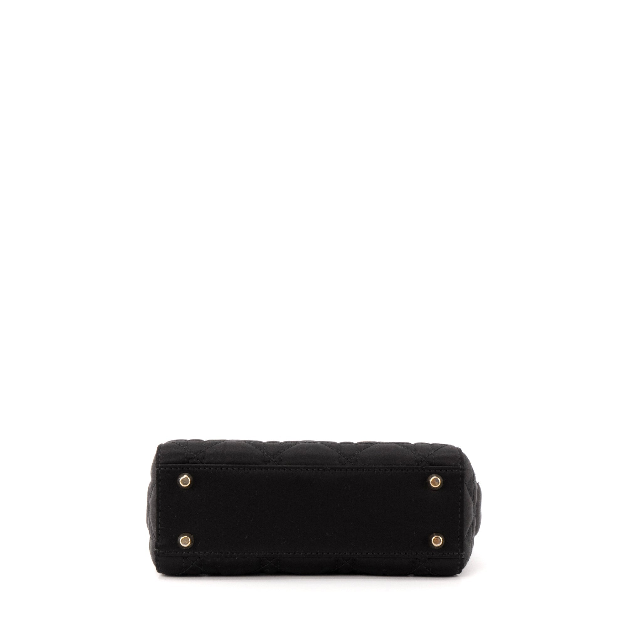 DIOR - Lady Dior Christal Mini Dior handbag in black satin